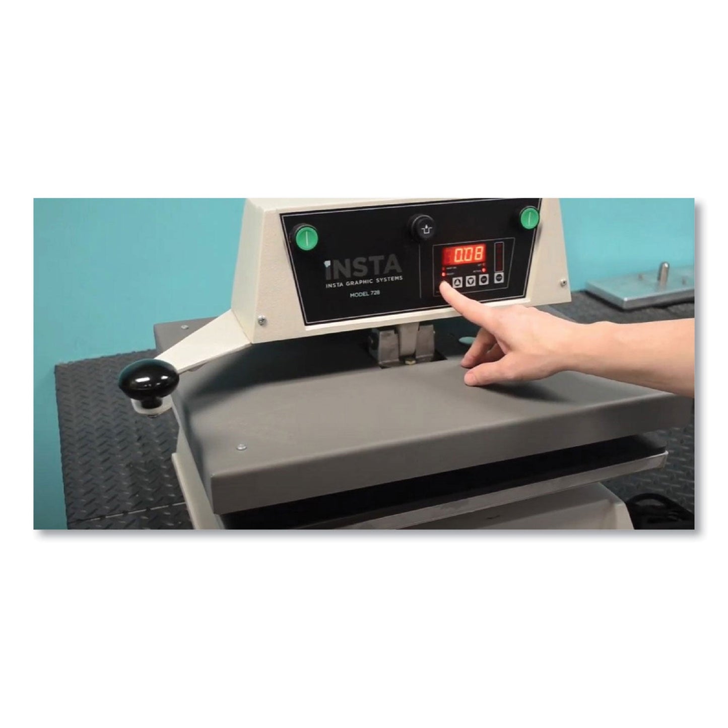 Insta 728 Heat Press Machine, 33.13 x 29.88 x 26, Beige/Black (IGTMS728S)