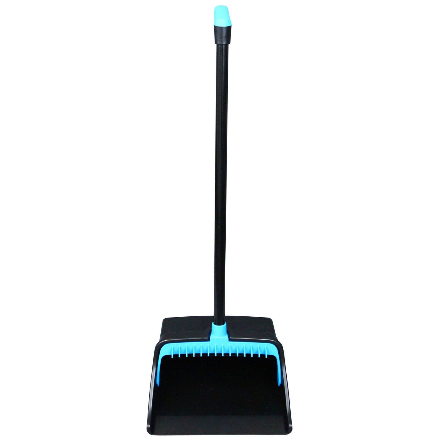 Impact LobbyMaster Plastic Dust Pan, 12.32" Wide, 31.84" Aluminum Handle, Blue/Black, 6/Carton (IMPT001101)