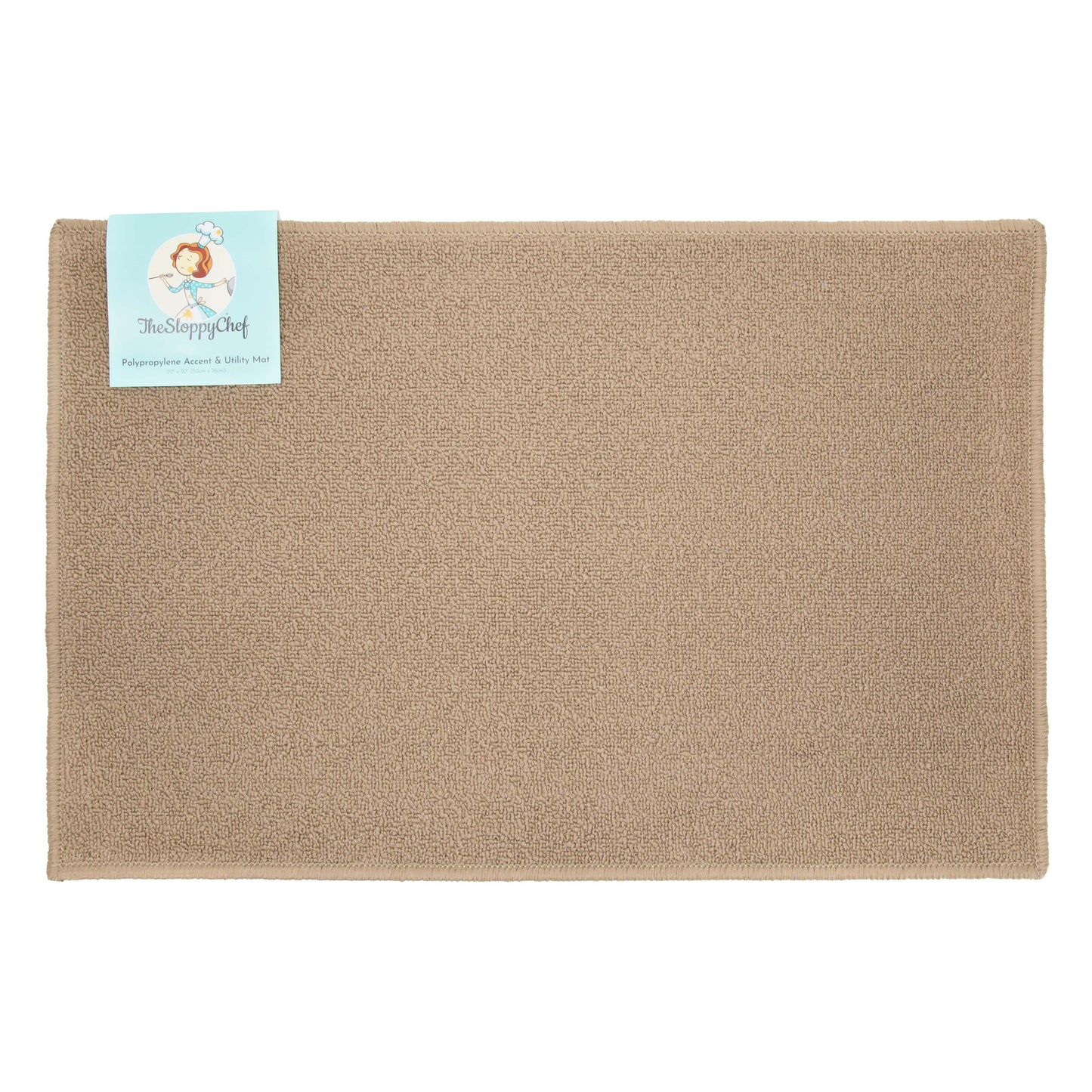 Sloppy Chef Accent Rug 20x30 Taupe (PNP-JKT-20X30-TP)
