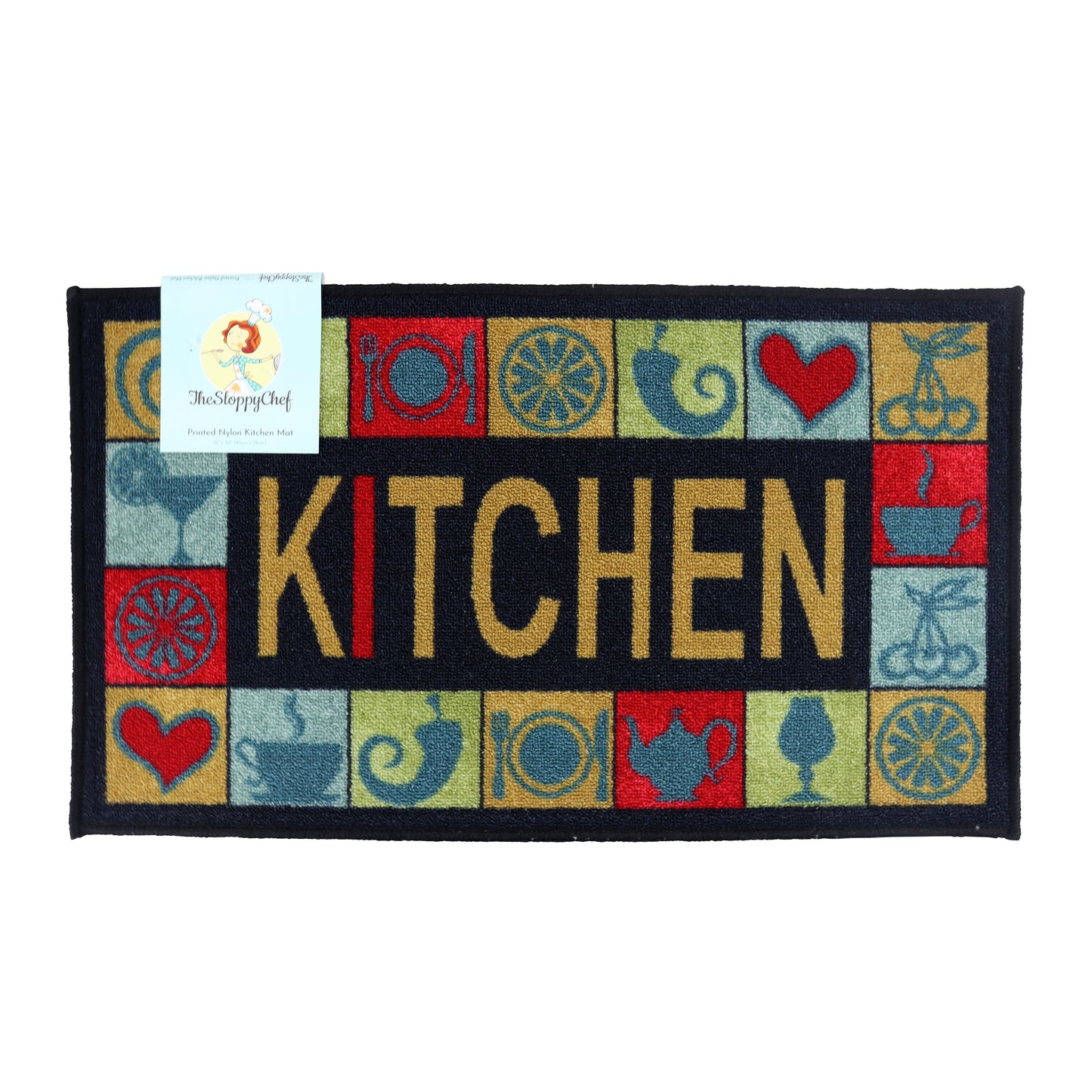 Sloppy Chef Printed Accent Rug 18x30 Kitchen (P-KTC-18X30-KTC)