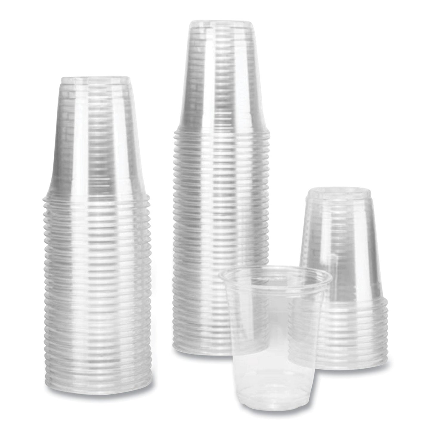 Karat PET Plastic Cups, 92 mm Rim Diameter, 12 oz, Clear, 1,000/Carton (KRTCKC12S)