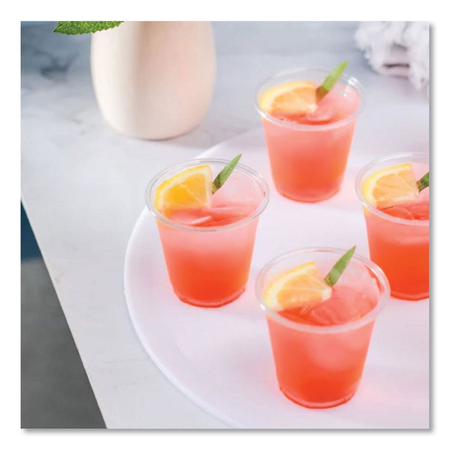 Karat PET Plastic Cups, 3 oz, Clear, 2,500/Carton (KRTCKC3)