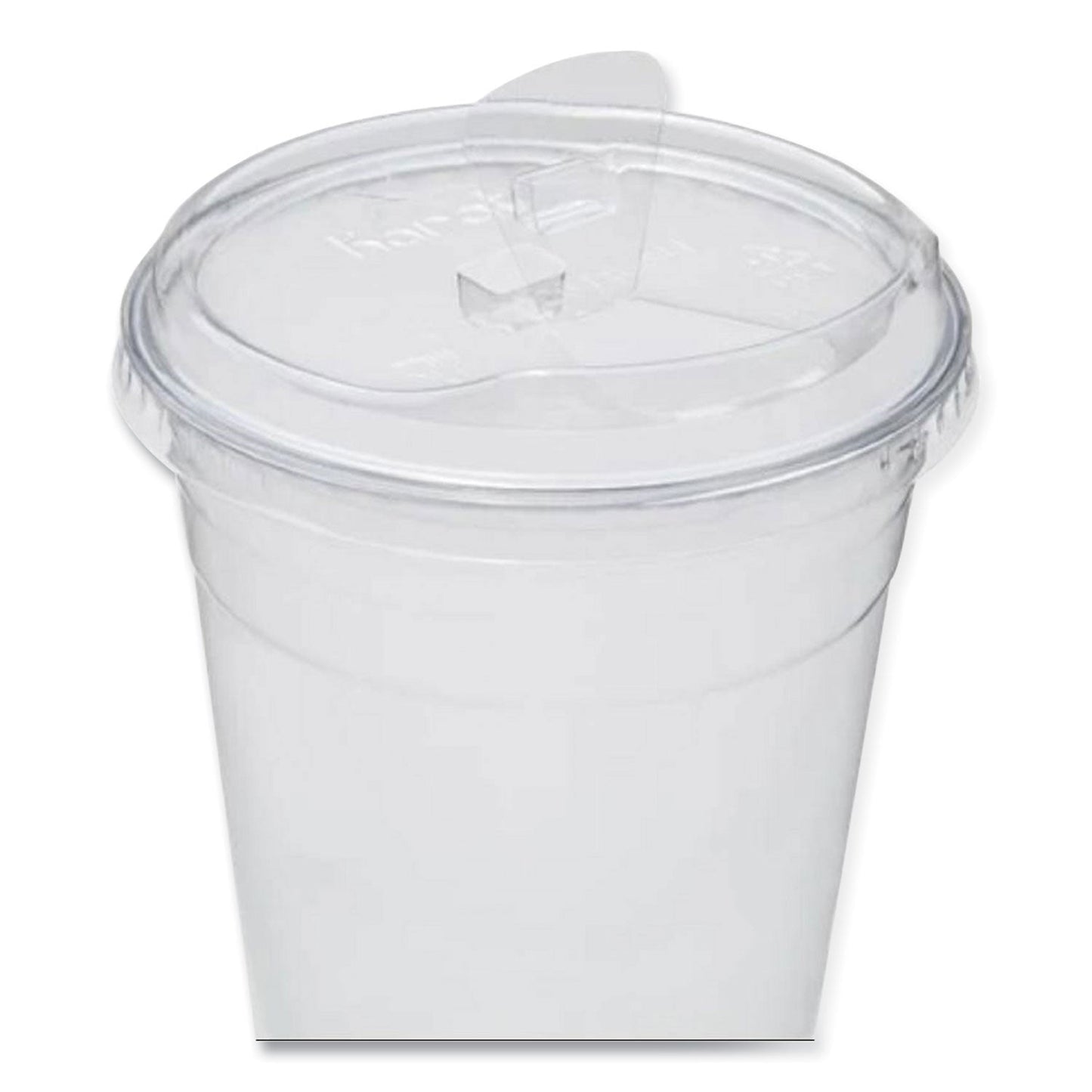 Karat PET Lids, Strawless Sipper, Fits 12 oz to 24 oz Cold Cups, Clear, 1,000/Carton (KRTCKC626TSSH)