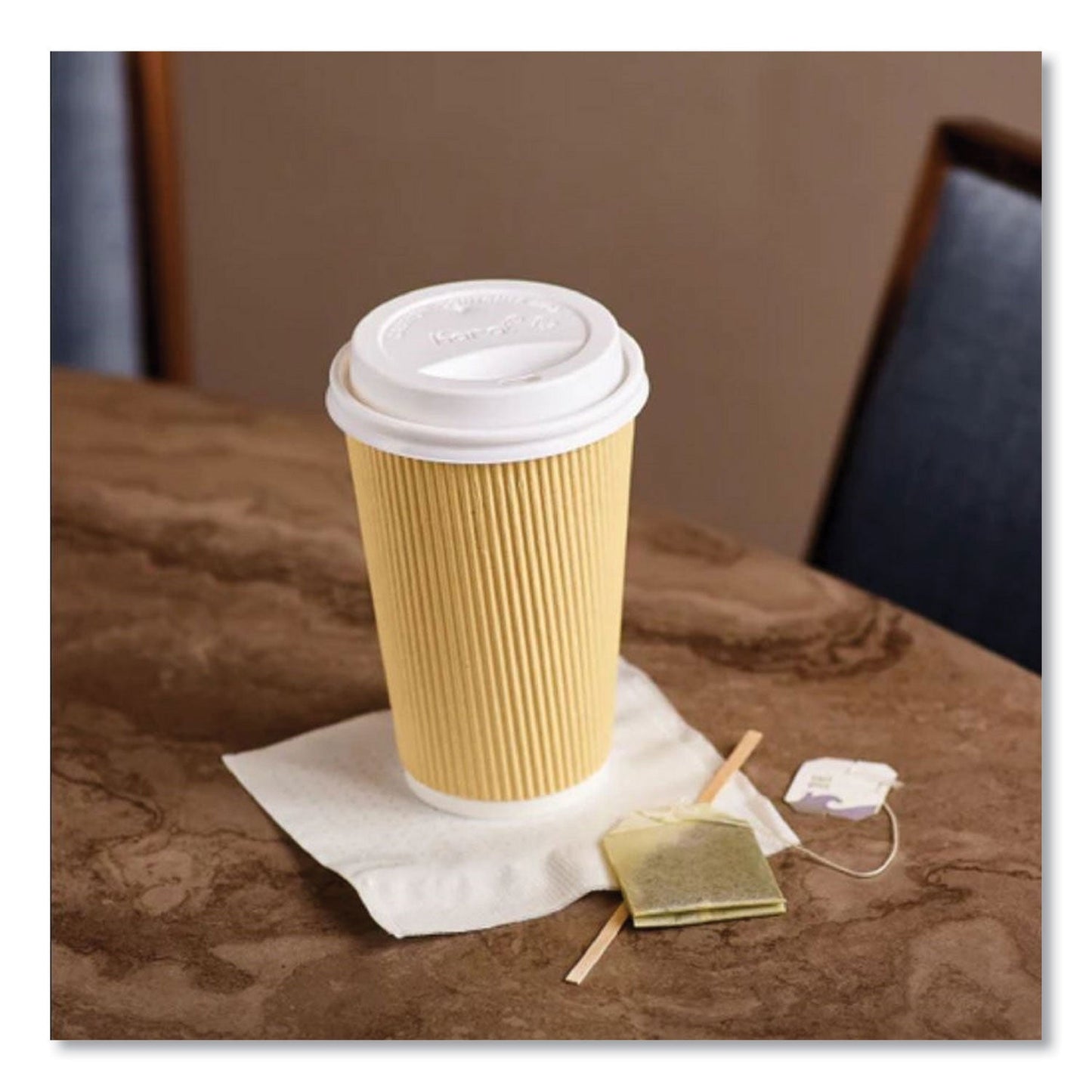 Karat Hot Cup Lids, Fits 10 oz to 24 oz Paper Hot Cups, Sipper Lid, White, 1,000/Carton (KRTCKDL516WPP)