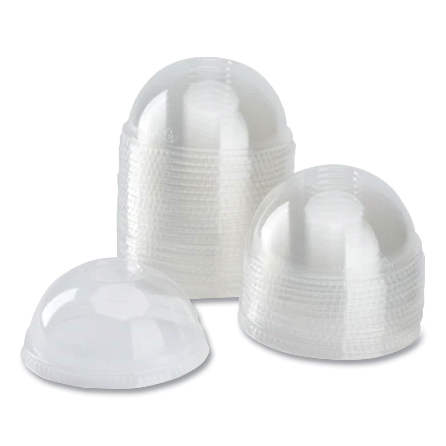 Karat PET Lids, Dome Lid, Fits 12 oz to 24 oz Cold Cups, Clear, 1,000/Carton (KRTCKDL626)
