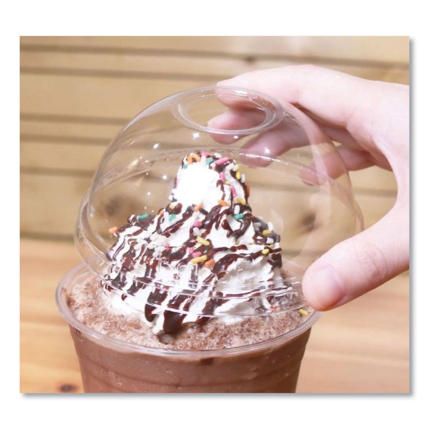 Karat PET Lids, Dome Lid, Fits 12 oz to 24 oz Cold Cups, Clear, 1,000/Carton (KRTCKDL626)