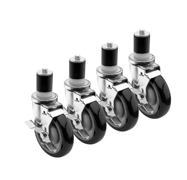 Krowne 28-124S Set Of 1-1/2" Stem Caster With 5" Lockin (KRW28-124S)