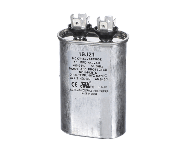 Lennox 19J21 Capacitor 15Mfd@440V Oval (LEN19J21)