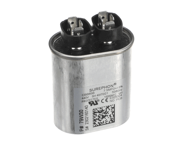 Lennox 79W30 Run Capacitor, 7.5 Mfd, 440V, Oval (LEN79W30)