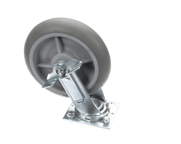 Lockwood Cas-82Ht-S-B 8" Fd Srv Plt Cast - Swivel/Br (LKWCAS-82HT-S-B)