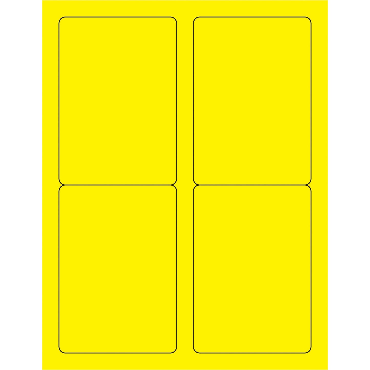 tape-logic-r-3-1-2-x-5-fluorescent-yellow-rectangle-laser-labels-ll176ye_1
