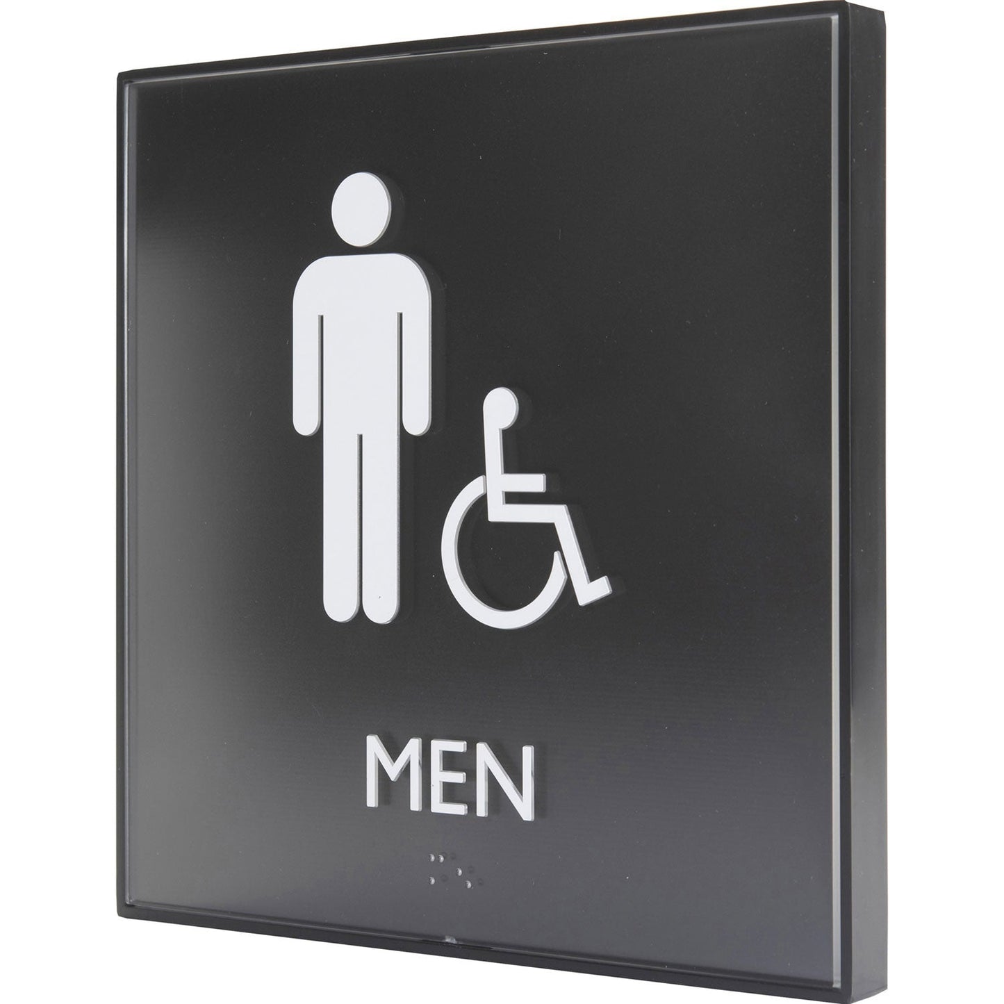 lorell-restroom-sign-1-each-men-print-message-8-x-8-height-square-shape-easy-readability-injection-molded-plastic-black-llr02659_5