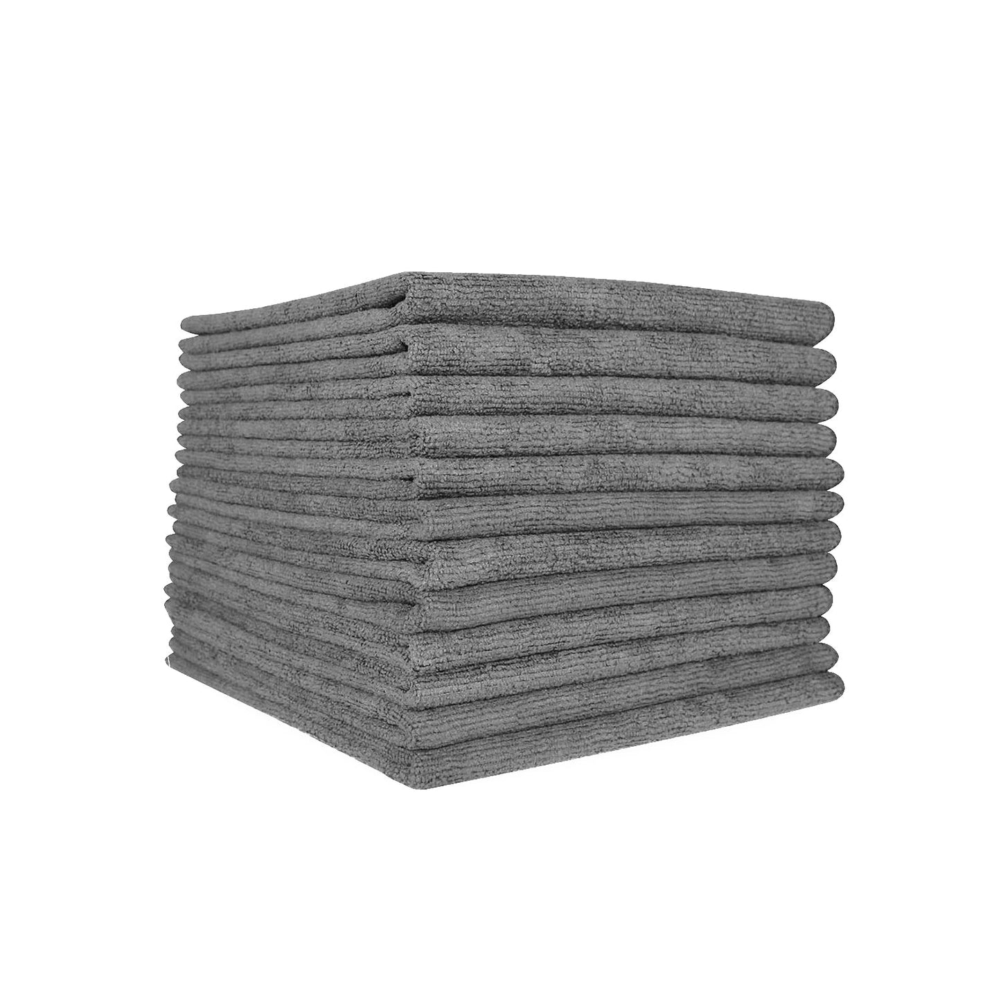 Arkwright Home Smart Choice Microfiber Cloths 16x16 49gm Grey (12/Pack) (PNP915100GRE)