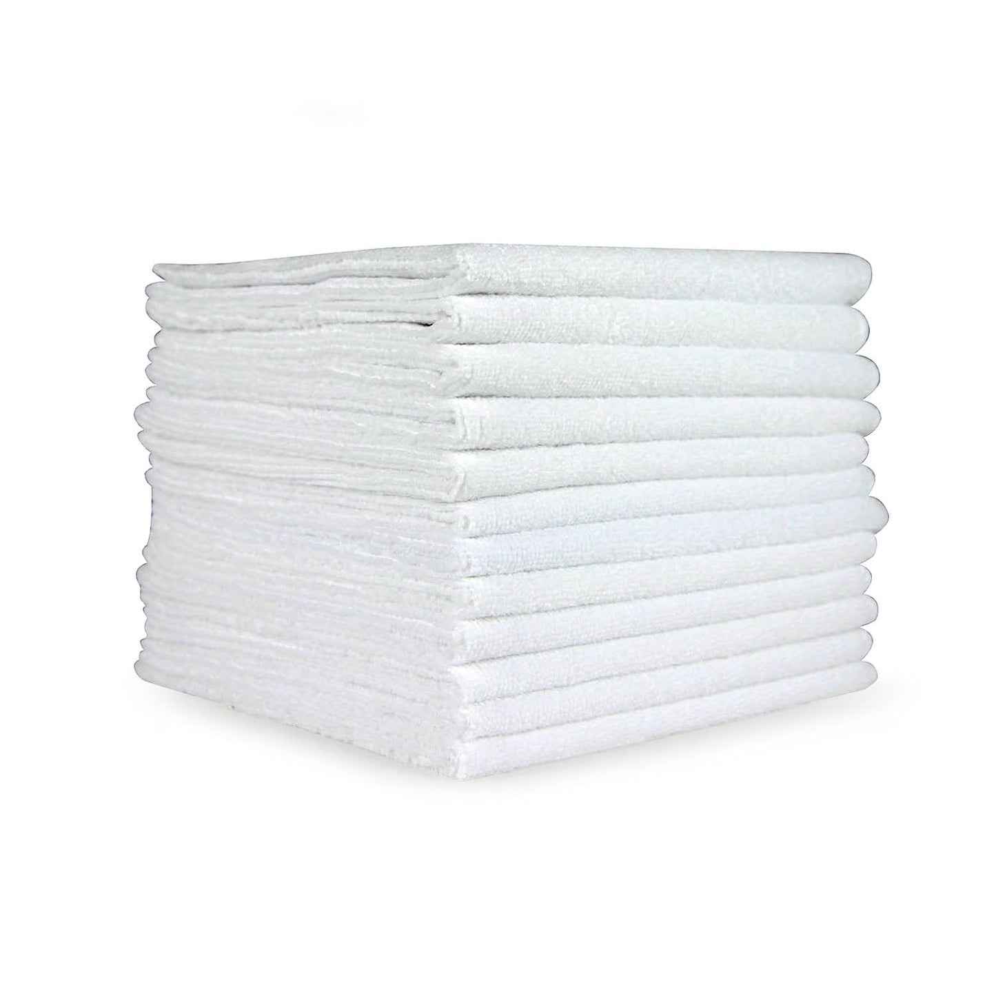 Arkwright Home Smart Choice Microfiber Cloths 12x12 20gm White (P915115W)