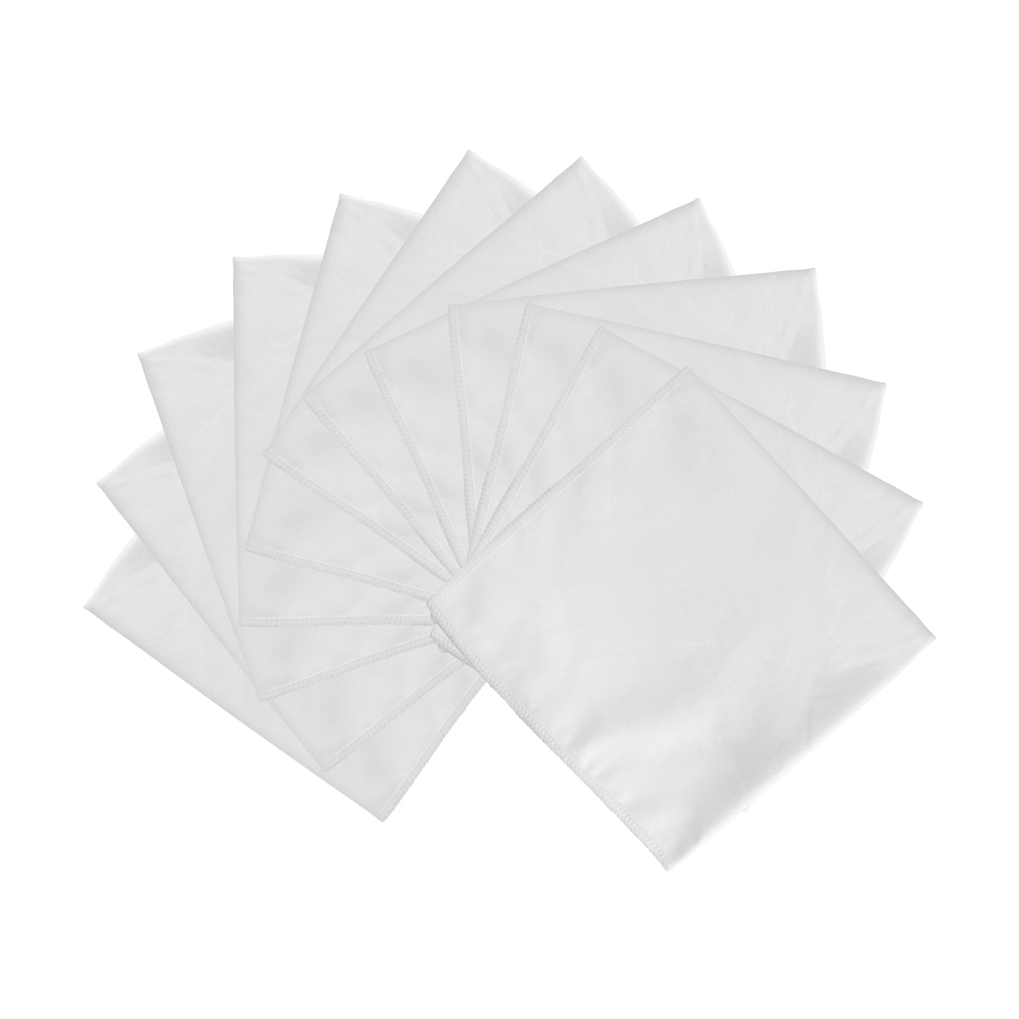 Arkwright Home Smart Choice Suede Cleaning Cloth 16x16 White (12/Pack) (PNP915103WH)