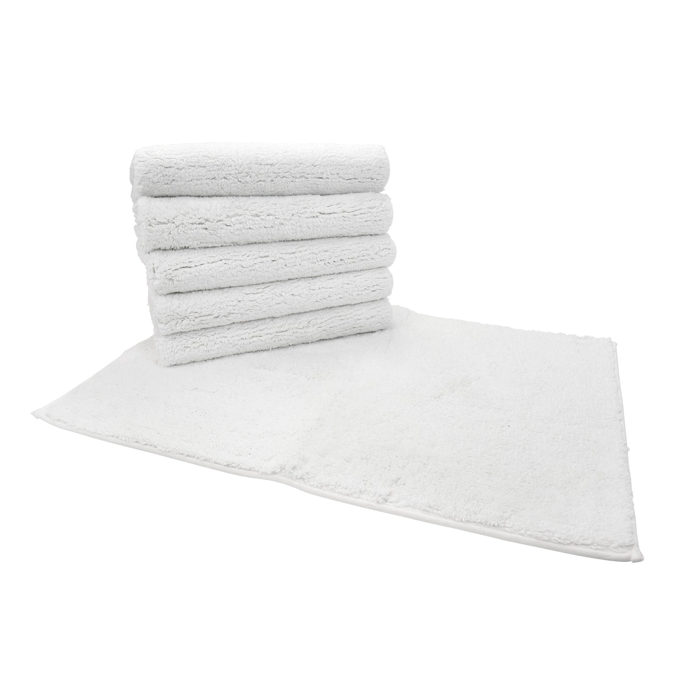 Arkwright Home Magellan Bath Mat 22x34 White (12 Pack) (PNP-MAG2234-95)