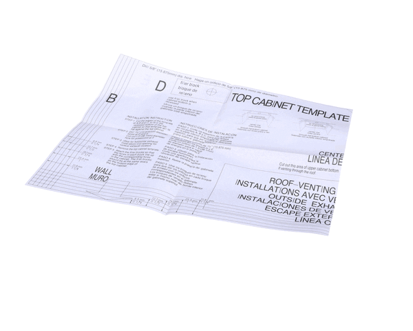 Magic Chef 3516004400 Top Cabinet Template (160/165) (MAGC3516004400)
