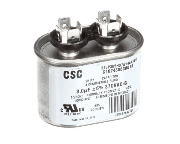 Manitowoc Ice 8504583 Run Capacitor 3Mfd 370V 60Hz (MAN8504583)