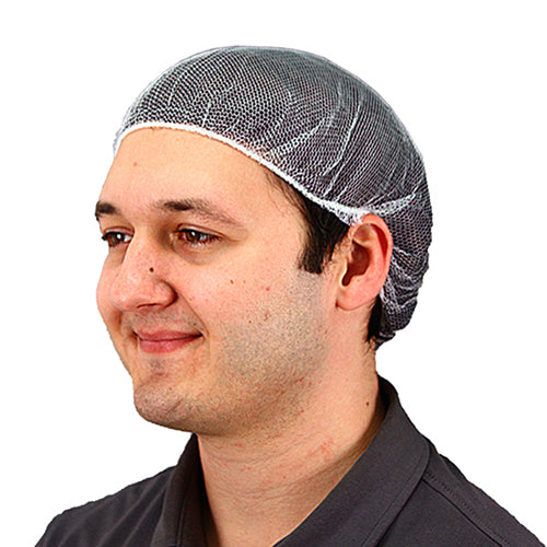 Safety Zone® ProGuard® Polyester Mesh Hairnets, 21", 100/Bag, 10 Bags/Case, White (SZNMC-21-1000W)