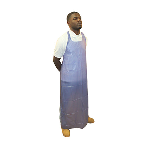 Safety Zone® ProGuard® Vinyl Die Cut Aprons, Blue, 35"x45", 6 Mil, 12/Bag, 6 Bags/Case (SZNME6B-45)