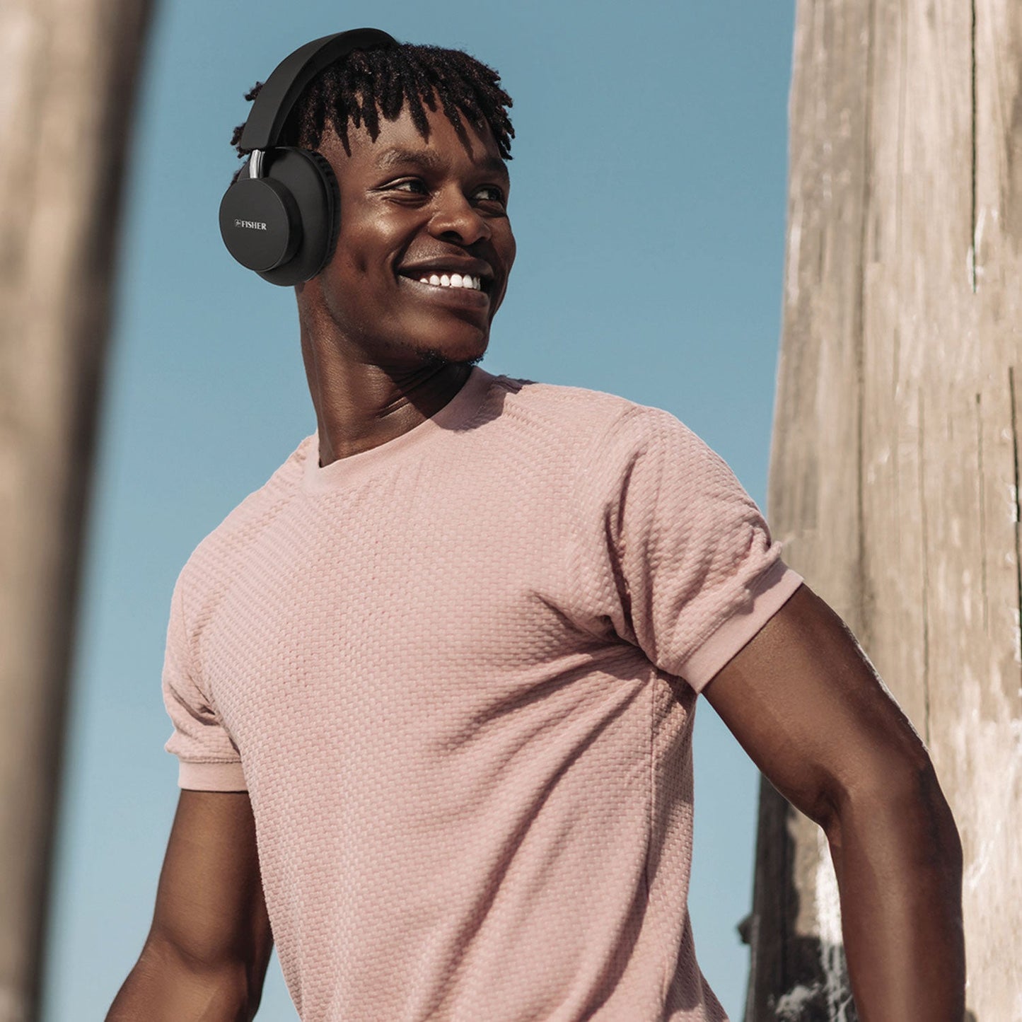 Fisher Silicone Wireless Headphones, Black (MIGFBHP480K)