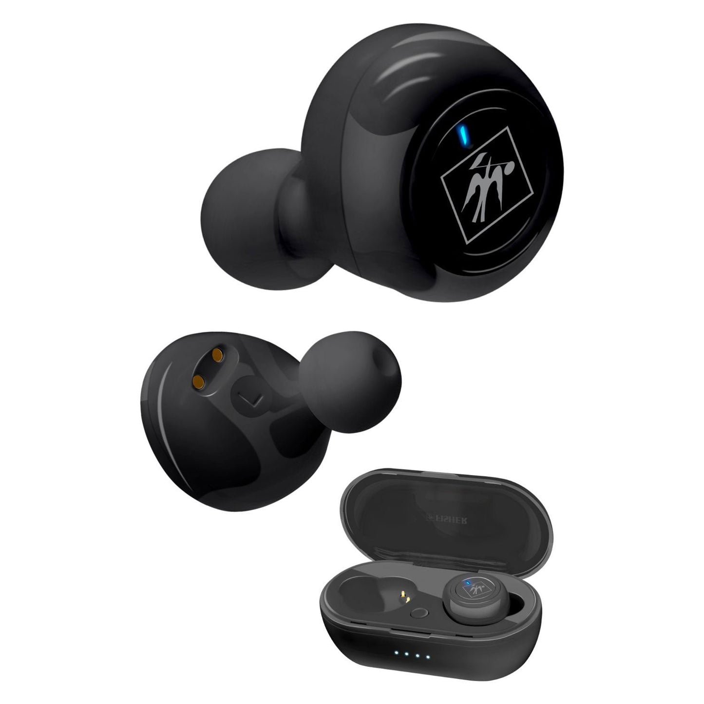 Fisher Vibrant Sound True Wireless Earphones, Black (MIGFTW210K)
