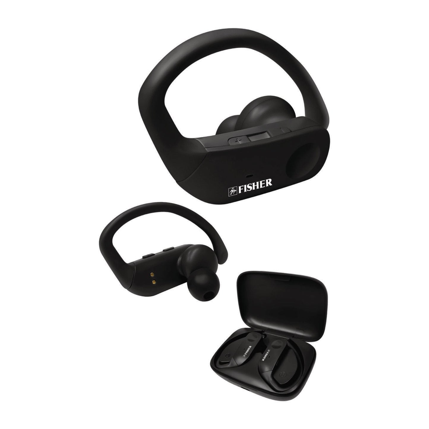 Fisher Edge Pro True Wireless Earphones, Black (MIGFTW220K)