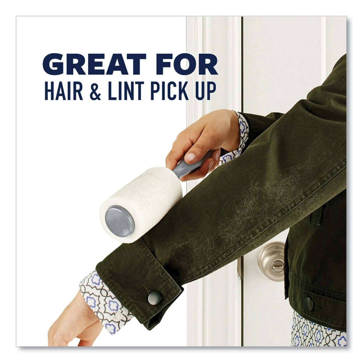 Scotch Brite Lint Roller, Heavy-Duty Handle, 70 Sheets/Roller, 2/Pack (MMM836RS70TP)