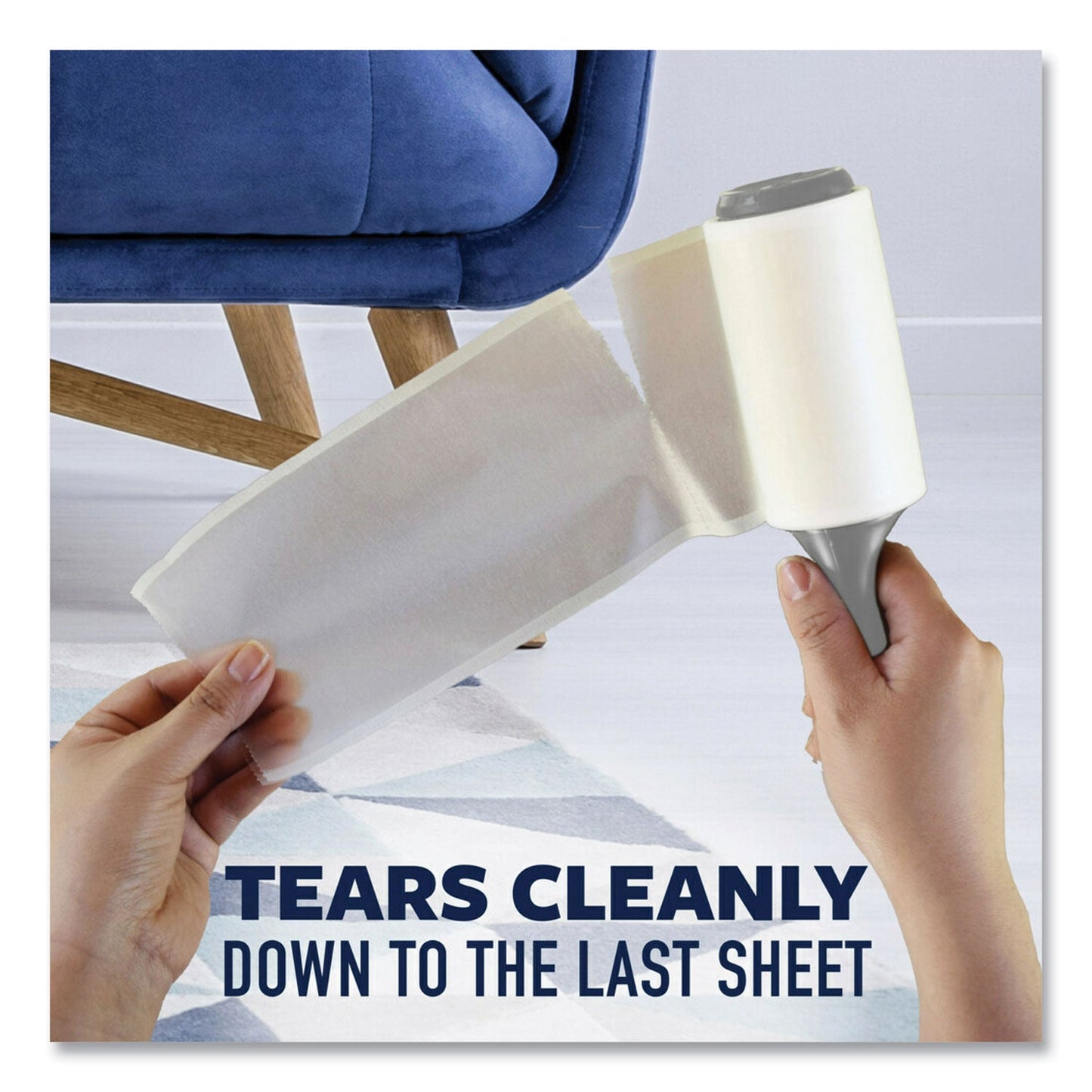 Scotch Brite Lint Roller, Heavy-Duty Handle, 70 Sheets/Roller, 2/Pack (MMM836RS70TP)