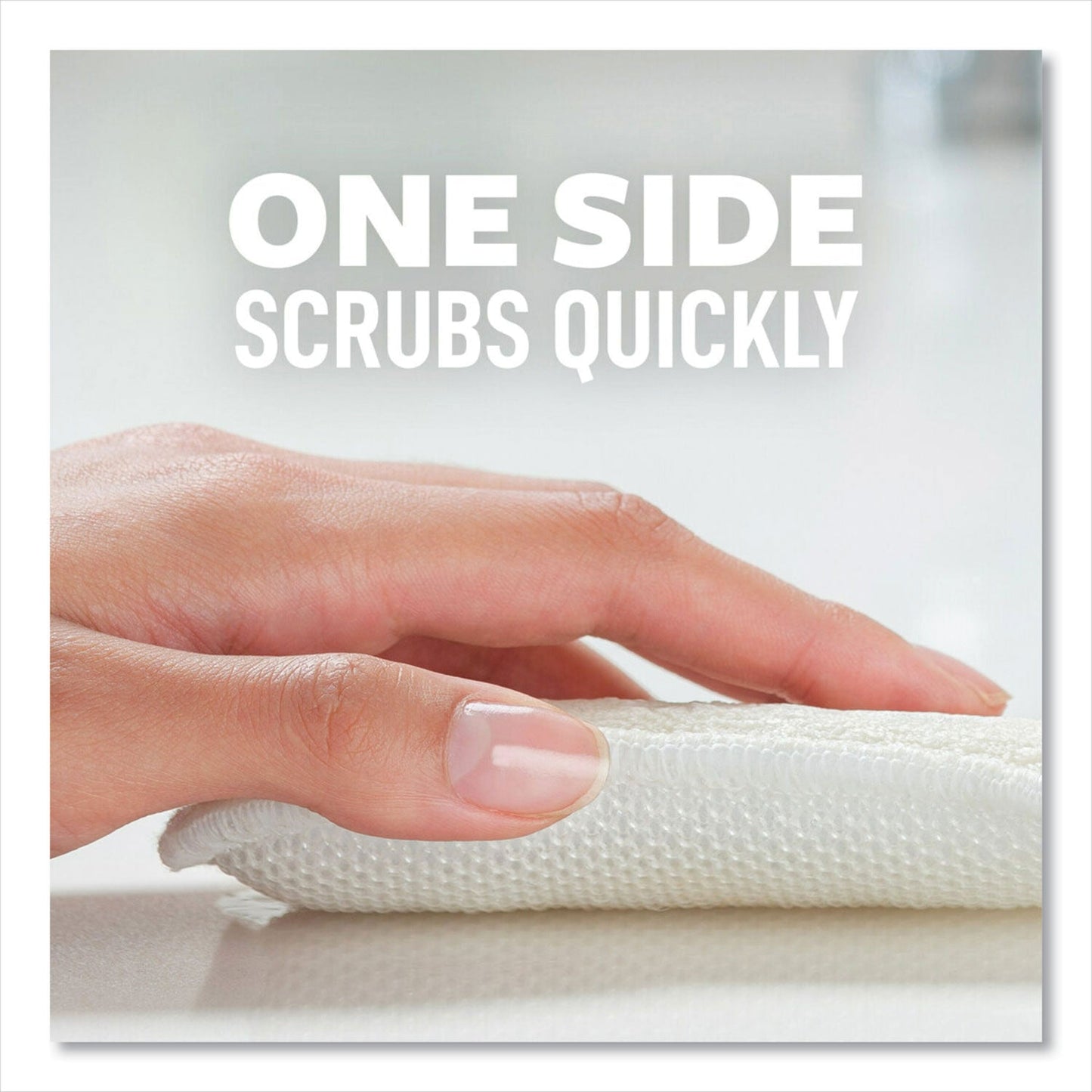 Scotch Brite Greener Clean Dual Action Scrub and Wipe, 2.8 x 4.7, 0.7" Thick, White, 2/Pack (MMM927732SW)