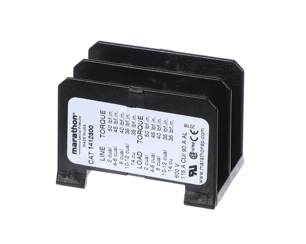 Marshall Air 500973 Terminal Block 2 Pole 600V 115A (MSA500973)