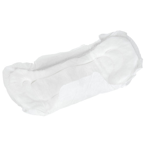 Hospeco® Maxithins® Plain Pack Maxi Pads w/ Wings, White, Super Absorbency, 18/Pack, 12 Packs/Case (HOSMT37400C)