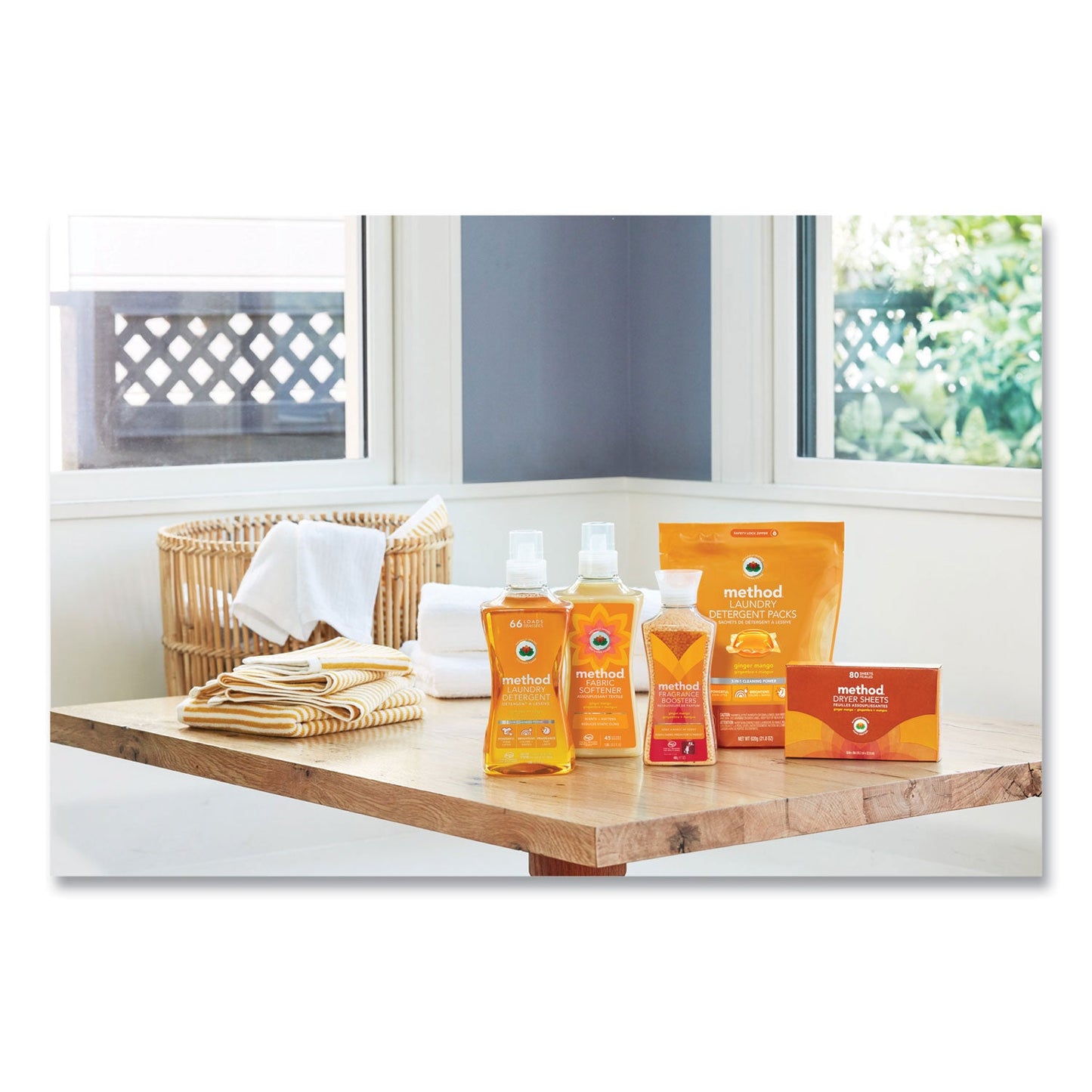 Method Fragrance Booster Beads, Ginger Mango Scent, 14.8 oz Bottle, 6/Carton (MTH359699)