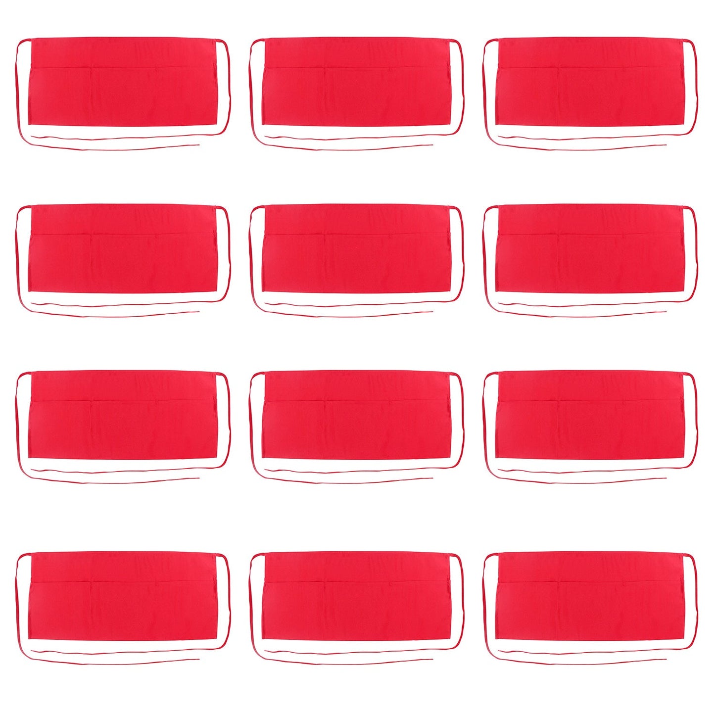 Arkwright Home Mariposa Waist Apron 26x12 Red (12/Pack) (P-WAISTAPRON-RED)