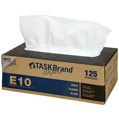 TASKBrand® E10 TAD White 1 Ply 9.06x9.84 IF 18/125, Case of 2250 (HOSN-E010IDW)