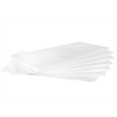 Hospeco® SaniWorks® TopLine® Airlaid Linen Replacement Guest Towels, 1/6 Fold, 4"x8", White, 50/Pack, 10 Packs/Case (HOSN-LRGA6FPW2)