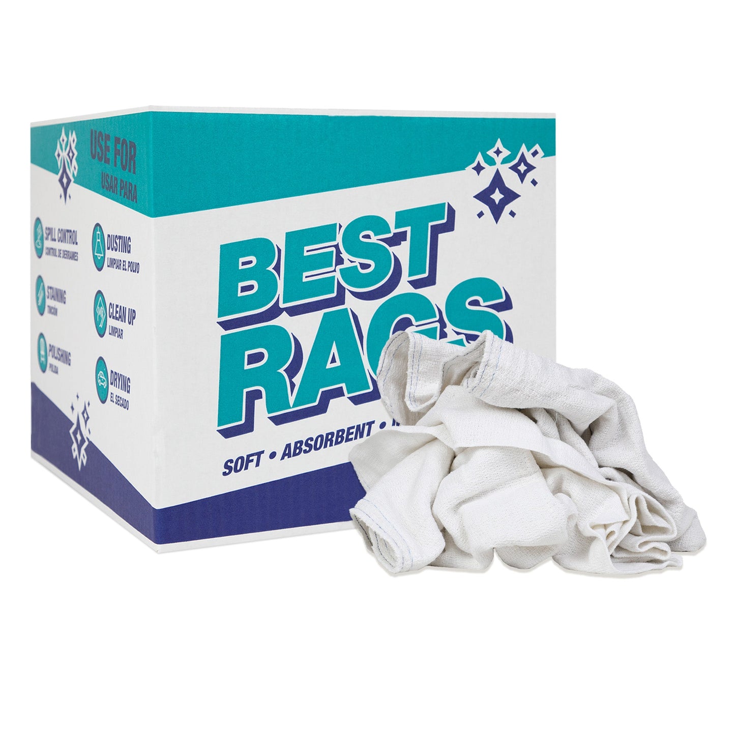 Arkwright Home W89 White Woven Diapers 10lb Box (N-W89-10)