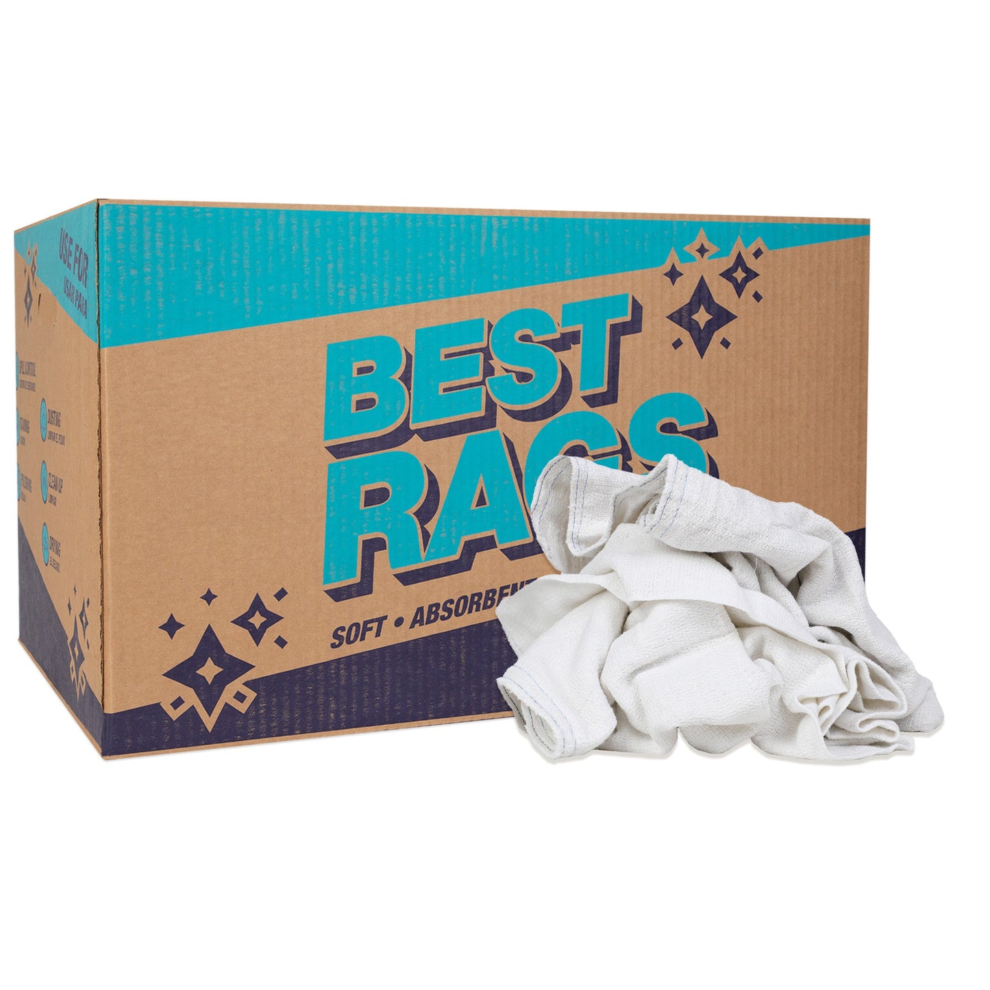 Arkwright Home W89 White Woven Diapers 25lb Box (N-W89-25)