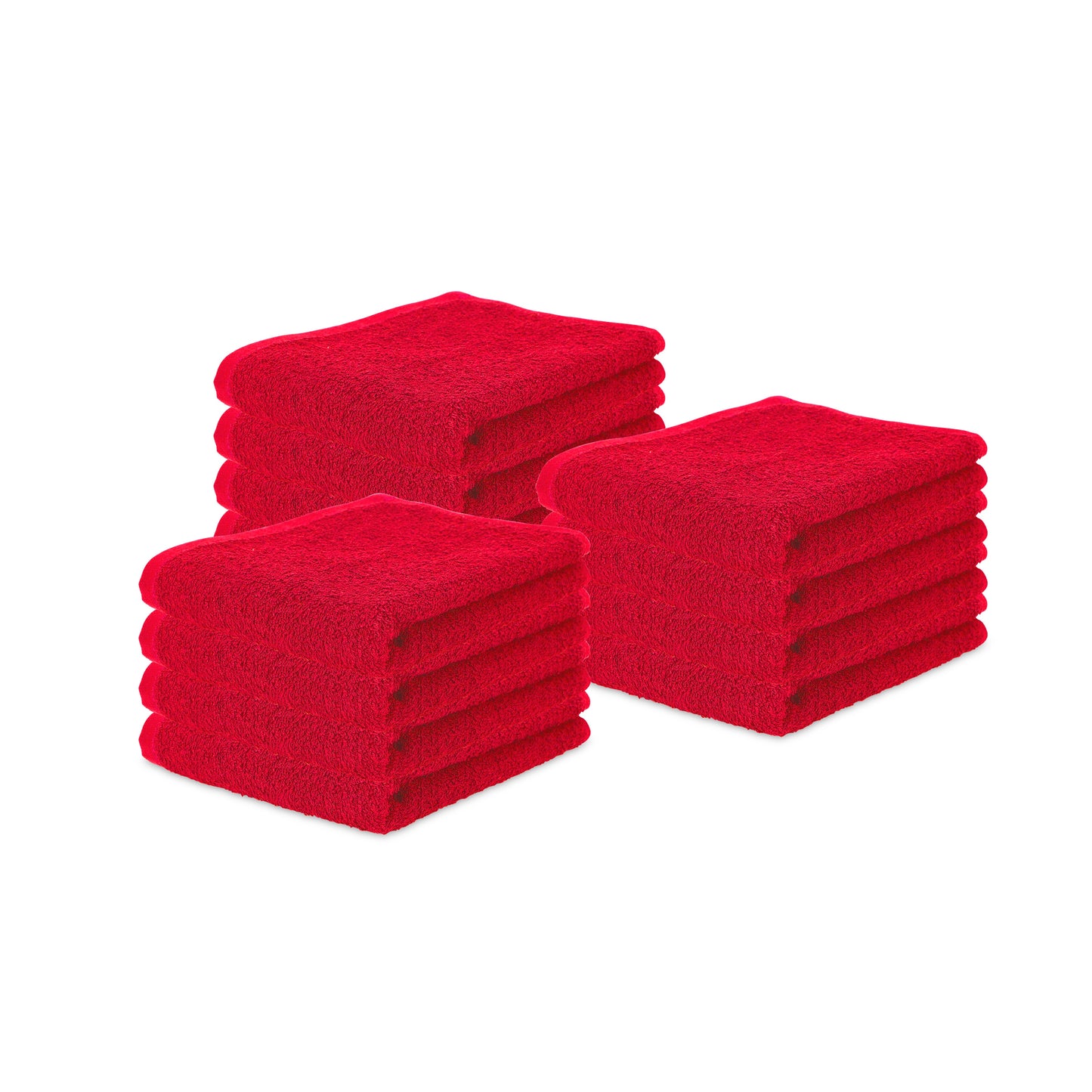 Arkwright Home Terry Polishing Hand Towel 16x27 Red (12/Pack) (P-N030-R1627-4)