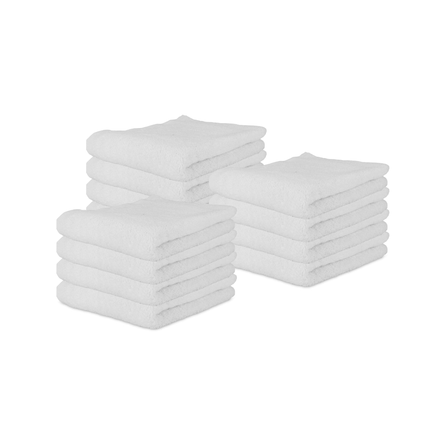 Arkwright Home Terry Polishing Hand Towel 16x27 White (12/Pack) (P-N030-W1627-4)
