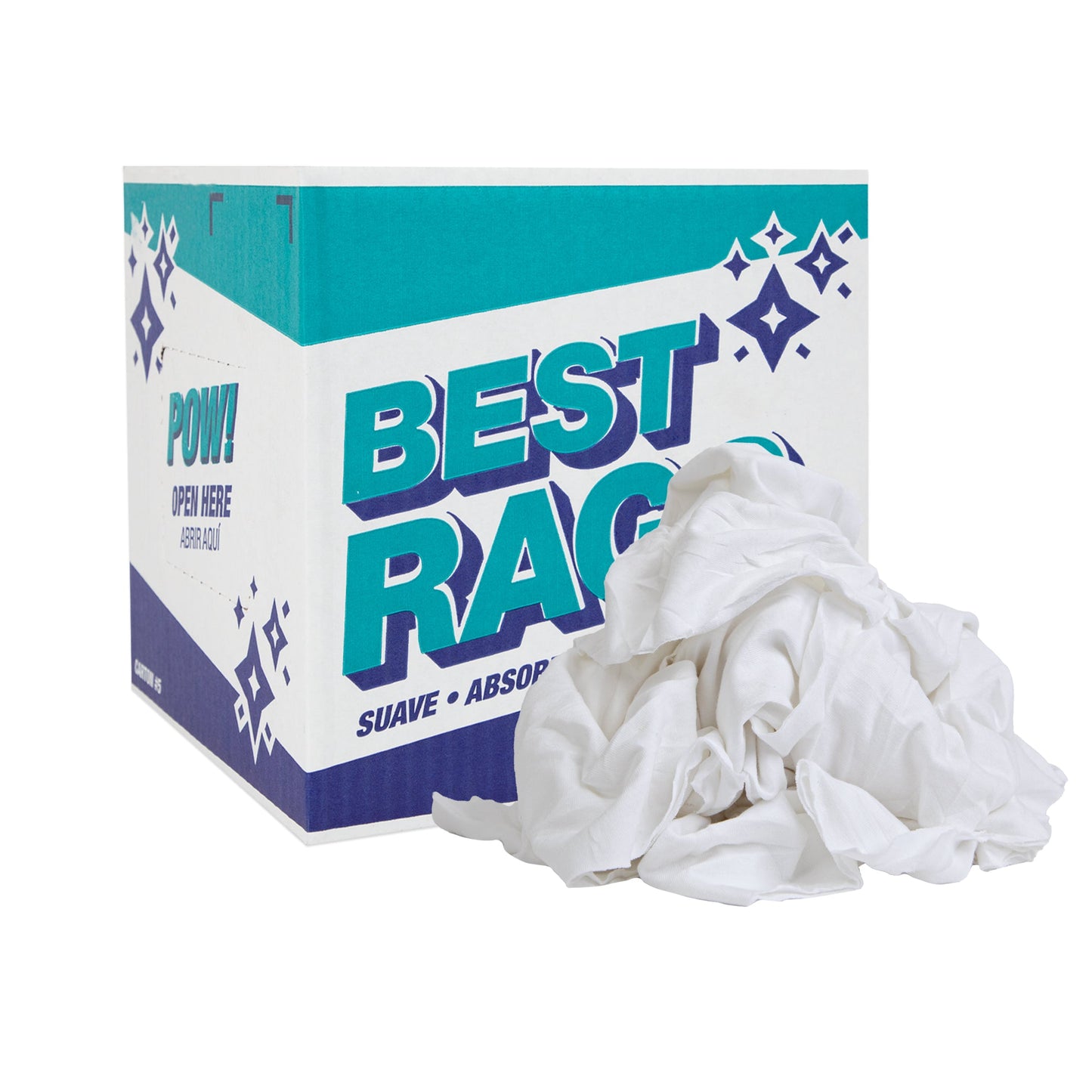 Arkwright Home W48NWB T-Shirt Rags Pre-Washed 5lb Box (N-W48NWB-5)