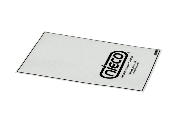 Nieco 22895 Label, 1 Blet, Control Box, (NC22895)