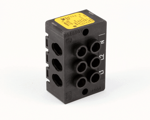 Nieco 4622 Terminal Block, 3 Pole, 90 Amp, 600V (NC4622)
