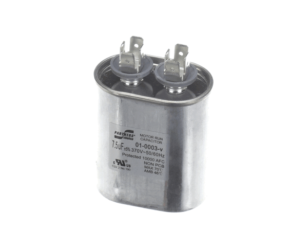 Nortek 01-0003 Run Cap,Oval,370V,7.5Uf (NTK01-0003)