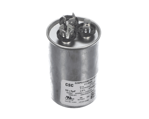 Nortek 01-0086 Run Cap,Dual Round,370V,5+50Uf (NTK01-0086)