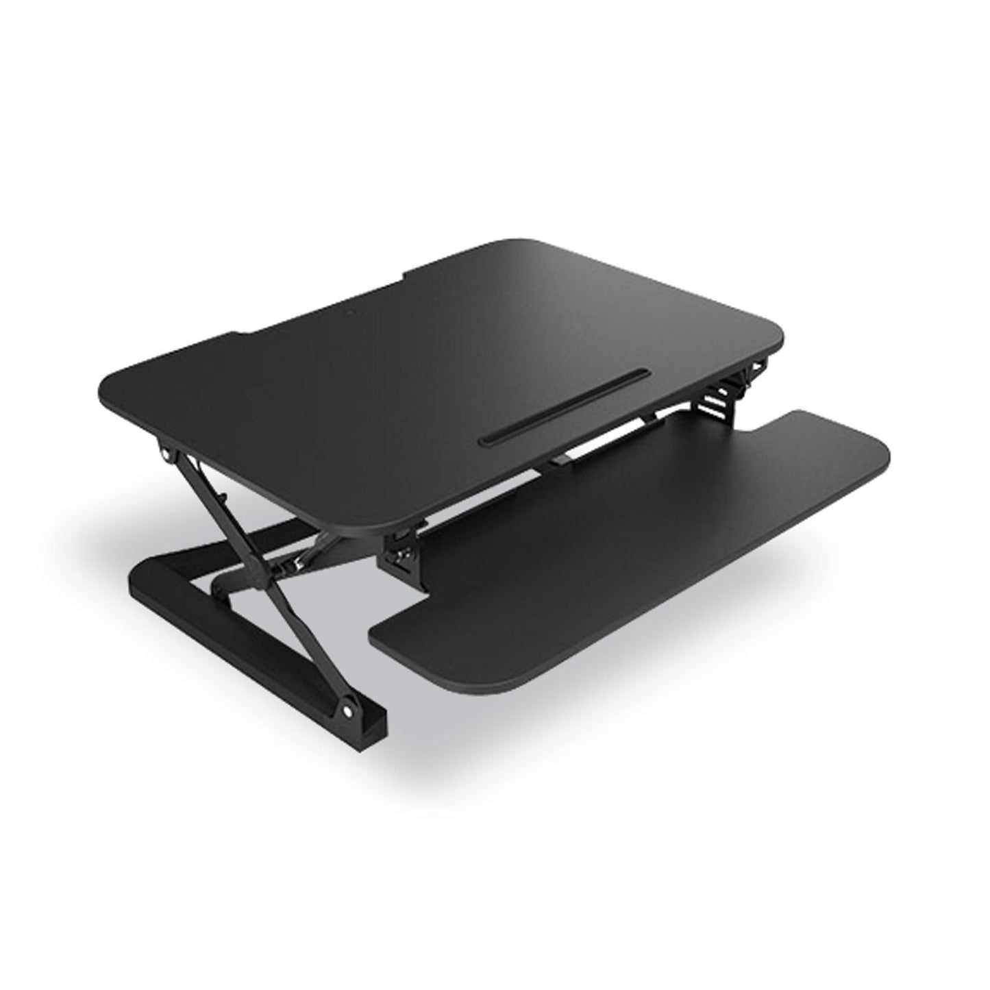 NXT Technologies Adjustable Sit/Stand Workstation Riser, 35" x 32" x 5.9" to 19.6", Black (NXT50710)