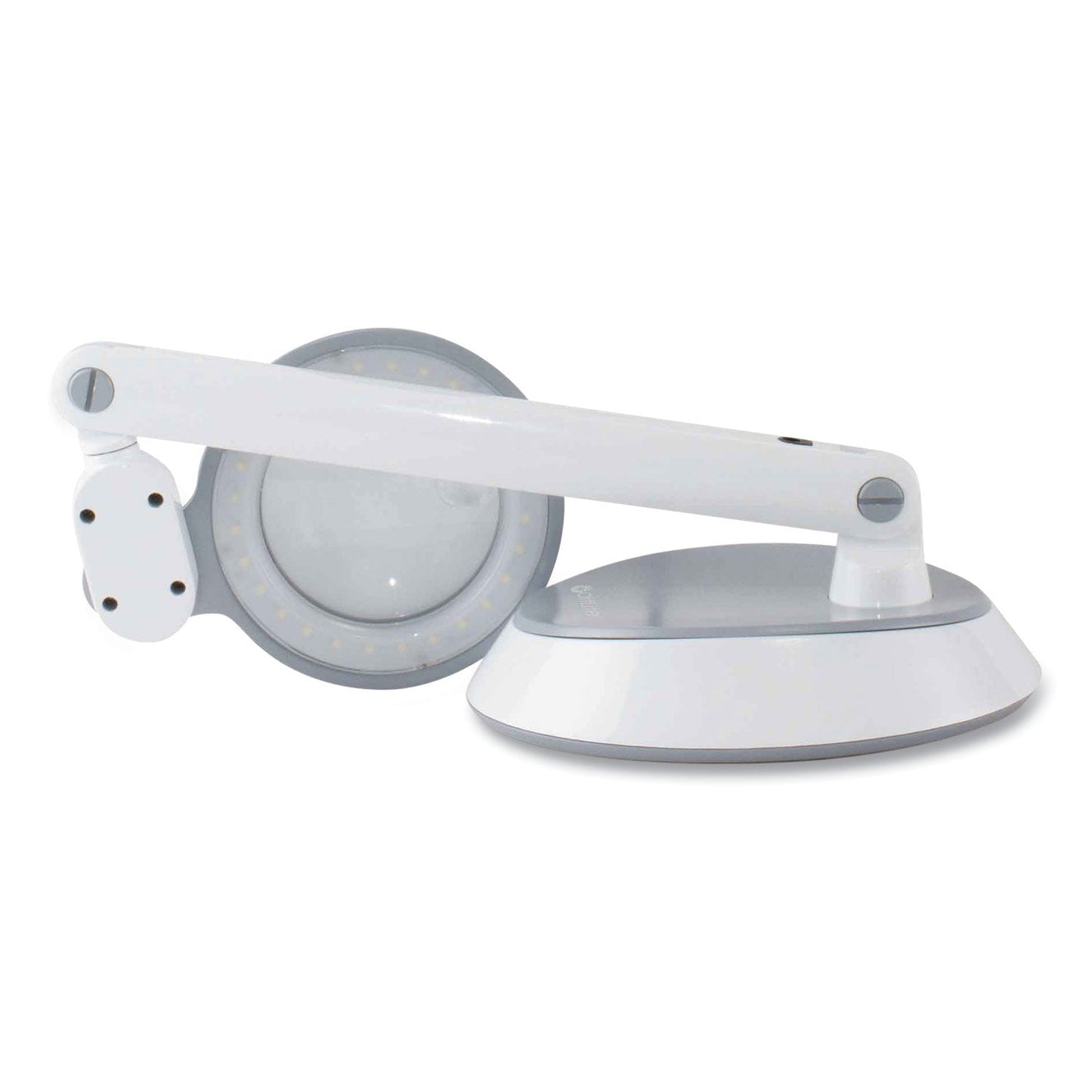 OttLite Space-Saving LED Magnifier Desk Lamp, 14" High, White (OTTG97WGCFFP)