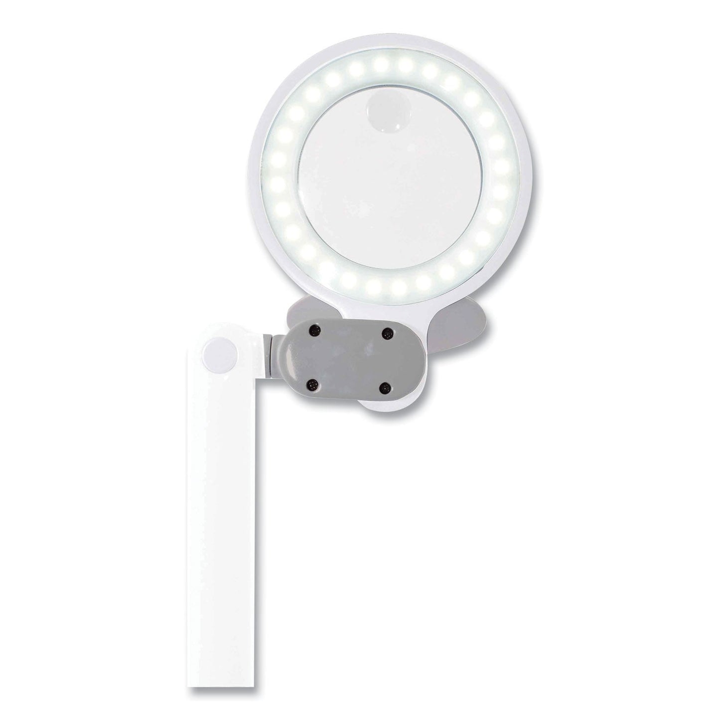 OttLite Space-Saving LED Magnifier Desk Lamp, 14" High, White (OTTG97WGCFFP)