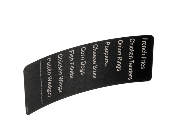 Perfect Fry 6Lt003 Label,Preset Slider (PFC6LT003)