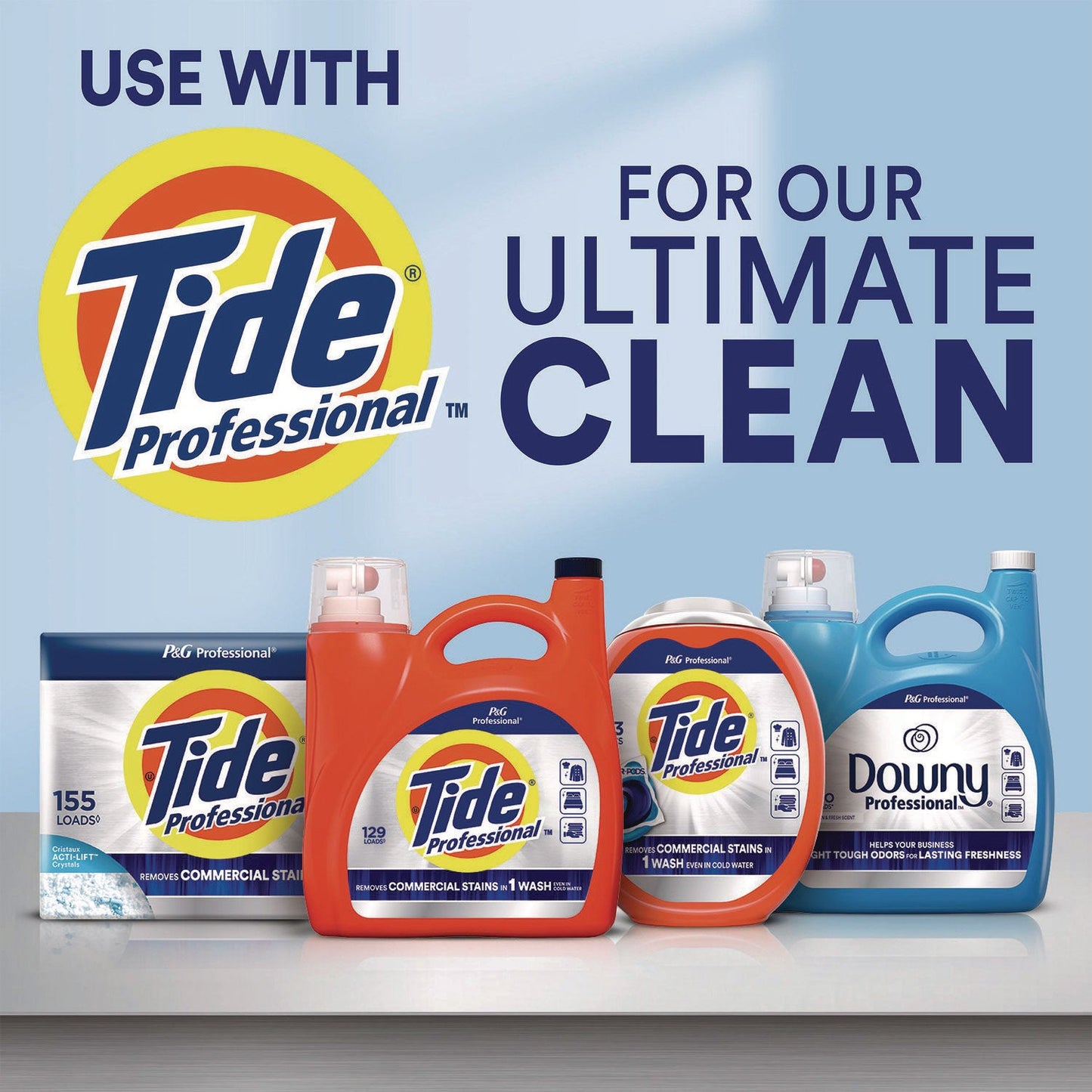 Downy Commercial Liquid Fabric Softener, Clean and Fresh Scent, 140 oz Pour Bottle, 4/Carton (PGC14121)